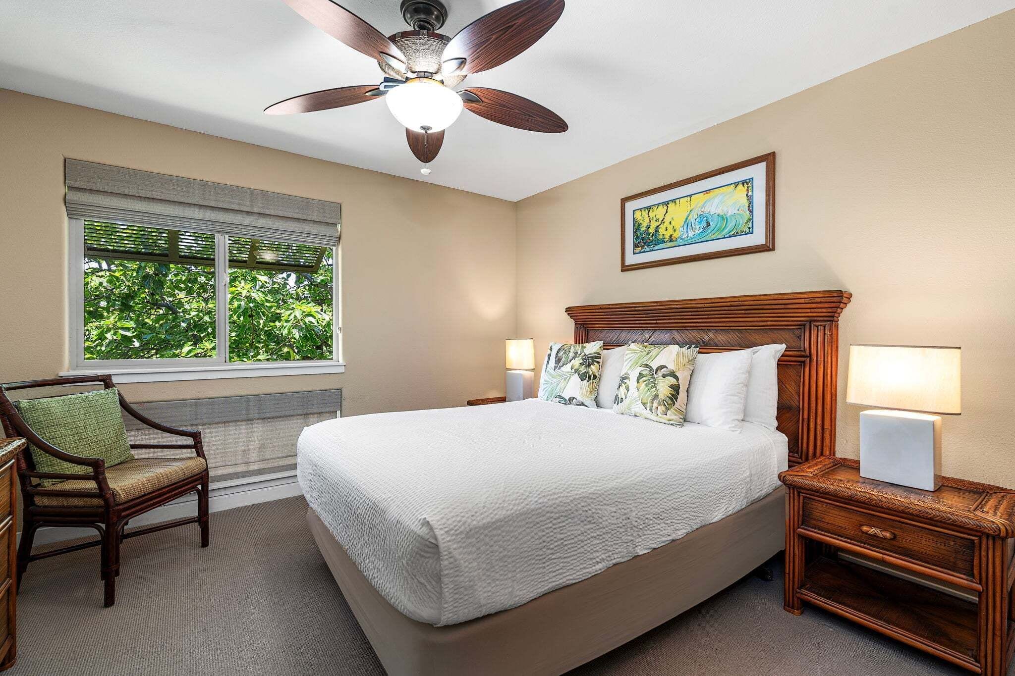 Condo, Multiple Beds, Lanai, Garden View (Palm Villas at Mauna Lani I23) | 2 bedrooms, individually decorated, individually furnished, bed sheets
