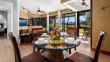 Condo, Multiple Beds, Lanai, Ocean View (Mauna Lani Point F106) | 2 bedrooms, individually decorated, individually furnished, bed sheets