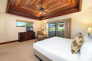 Townhome, Multiple Beds, Lanai, Garden View (Mauna Lani Villages 512) | 3 bedrooms, individually decorated, individually furnished, bed sheets