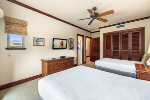 Townhome, Multiple Beds, Lanai, Garden View (Mauna Lani Villages 512) | 3 bedrooms, individually decorated, individually furnished, bed sheets
