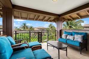 Condo, varias camas, lanai, vista al jardín (Halii Kai 24G) | Vista desde la habitación
