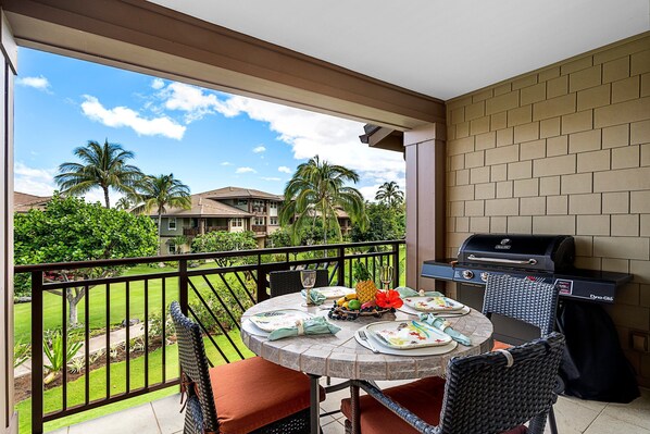 BBQ/picnic area - 3 Bedroom Condo with Lanai, Grill, and Access to Recreational Facilities (Waikoloa)