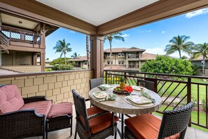 Condo, Multiple Beds, Lanai, Garden View (Halii Kai 24G) | Outdoor dining - 3 Bedroom Condo with Lanai, Grill, and Access to Recreational Facilities (Waikoloa)