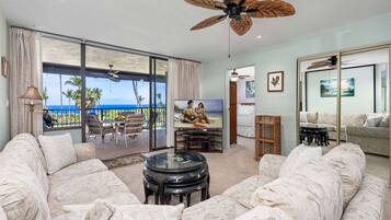 Condo, Multiple Beds, Kitchen, Ocean View (Country Club Villas 230) | Living area | 42-inch flat-screen TV with digital channels