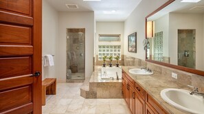 Townhome, Multiple Beds, Lanai, Golf View (Mauna Lani Villages 407) | Bathroom | Towels - Spacious Townhome - Stunning Golf Course Views - Pool & Fitness- Vrkcv (Kamuela)