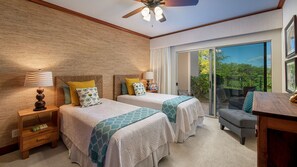 Townhome, Multiple Beds, Lanai, Golf View (Mauna Lani Villages 407) | 3 bedrooms, individually decorated, individually furnished, bed sheets
