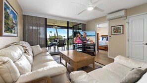 Condo, Multiple Beds, Lanai, Ocean View (Country Club Villas 220) | 2 bedrooms, individually decorated, individually furnished, bed sheets - No Stairs - AC - Fantastic Ocean & Golf Course Views! -vrkcv (Kailua-Kona)