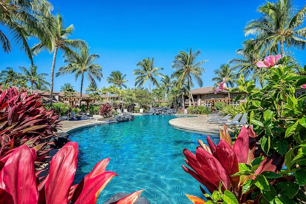 Pool - Spacious Corner Unit - Central AC - Vrkcv (Waikoloa)