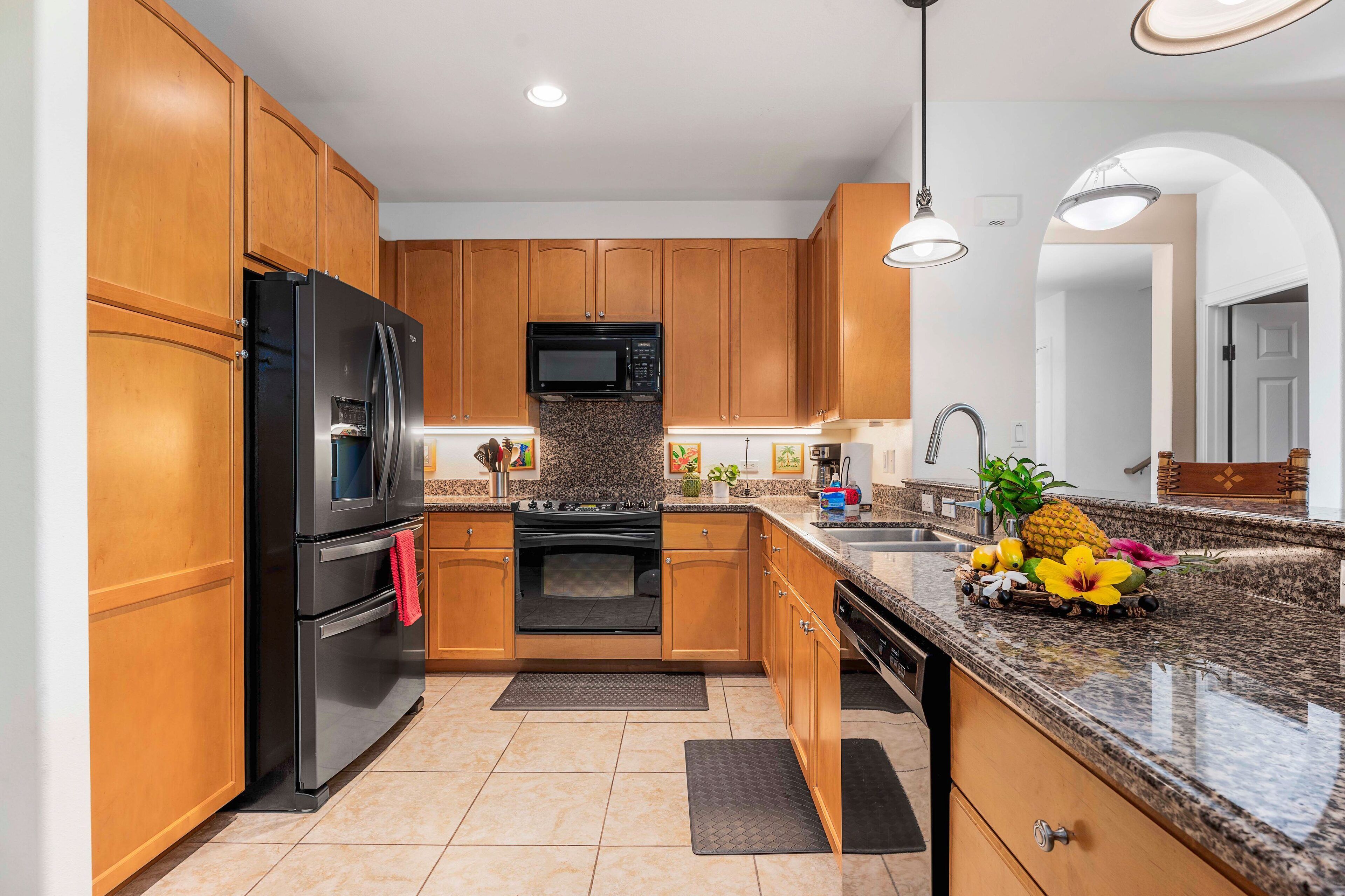 Stadtwohnung, Mehrere Betten, Veranda, Blick auf den Golfplatz (Waikoloa Colony Villas 105) | Eigene Küche | Esstisch