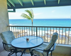 Condo, 1 King Bed with Sofa bed, Lanai, Ocean View (Kona Reef D37) | Outdoor dining