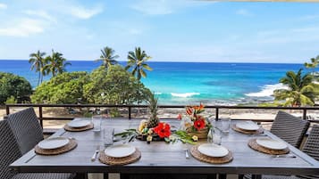 Condo, Multiple Beds, Lanai, Ocean View (White Sands Village 201) | Outdoor dining