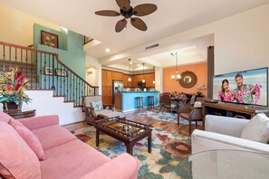 Townhome, Multiple Beds, Lanai, Golf View (Mauna Lani Fairways 1104) | Living area