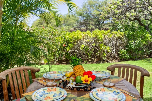 Townhome, Multiple Beds, Lanai, Golf View (Mauna Lani Fairways 1104) | Outdoor dining