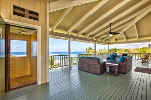 Condo, Multiple Beds, Lanai, Ocean View (Kahaluu Alii) | Terrace/patio