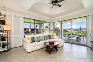 Condo, Multiple Beds, Lanai, Mountain View (Vista Waikoloa D303) | Living area | 42-inch flat-screen TV with digital channels