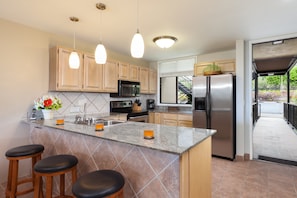 Condo, Multiple Beds, Lanai, Ocean View (Country Club Villas 219) | Private kitchen