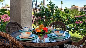 Condo, Multiple Beds, Lanai, Ground Floor (The Shores at Waikoloa 126) | Outdoor dining