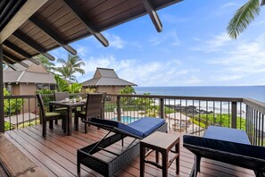Townhome, Multiple Beds, Lanai, Ocean View (Kona Onenalo 10) | Outdoor dining - Air-conditioned Ocean Front Hawaii Townhome! - Sleeps 6 - Vrkcv (Kailua-Kona)