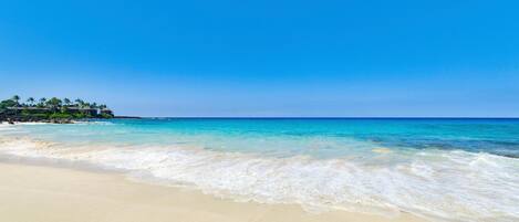 Vlak bij het strand