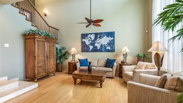 Townhome, Multiple Beds, Lanai, Golf View (Waikoloa Colony Villas 1503) | Living area