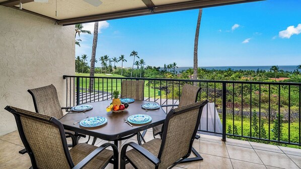Condo, Multiple Beds, Lanai, Ocean View (Country Club Villas 241) | Outdoor dining