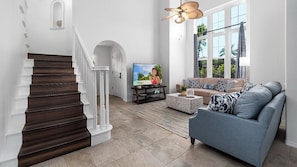 Townhome, Multiple Beds, Lanai, Garden View (Waikoloa Colony Villas 2701) | Living area | 42-inch flat-screen TV with digital channels