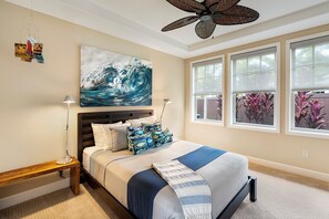 House, Multiple Beds, Private Pool, Ocean View (Holua Kai 23) | 3 bedrooms, individually decorated, individually furnished, bed sheets