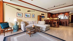 Condo, Multiple Beds, Lanai, Beach View (Kolea 16H) | Living area
