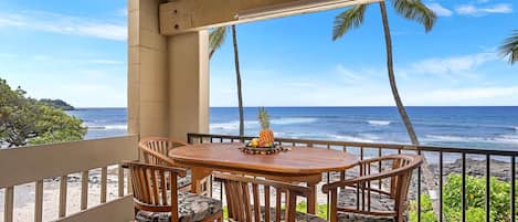 Condo, Multiple Beds, Balcony, Ocean View (Kona Bali Kai 201) | Outdoor dining