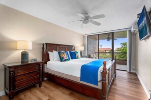 Condo, Multiple Beds, Lanai, Ocean View (Kona Pacific D622) | 2 bedrooms, individually decorated, individually furnished, bed sheets - Easy Walk to Village - Air-conditioning - Ocean View - Wifi - Vrkcv (Kailua-Kona)