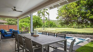 House, Multiple Beds, Private Pool, Mountain View (Holua Kai 2) | Outdoor dining