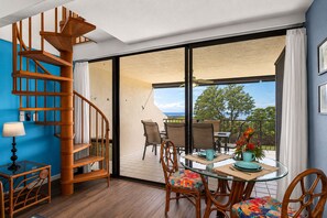 Condo, Multiple Beds, Lanai, Ocean View (Country Club Villas 305) | Dining - Top Floor With Loft - Ocean and Golf Course Views - AC - Vrkcv (Kailua-Kona)