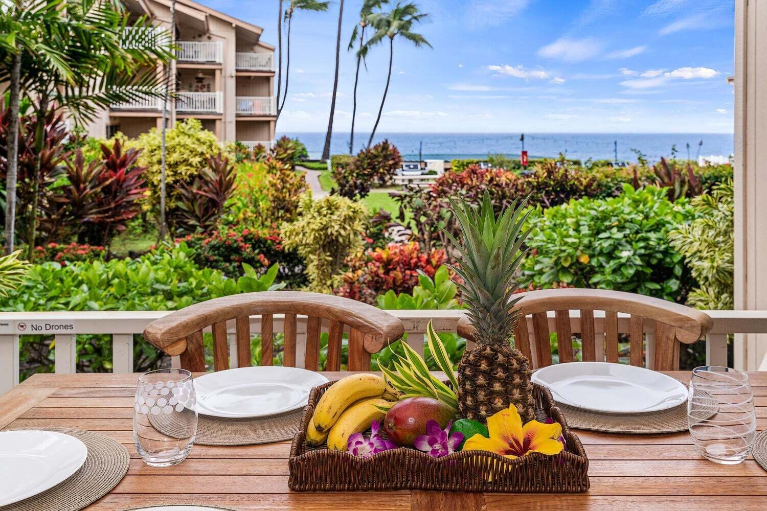 Condo, Multiple Beds, Lanai, Ocean View (Sea Village 2106) | Outdoor dining