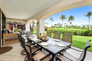 Condo, Multiple Beds, Lanai, Golf View (The Shores at Waikoloa 5) | Outdoor dining