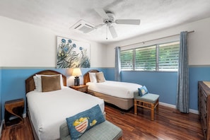 Townhome, Multiple Beds, Lanai, Garden View (Surf and Racquet 52) | 2 bedrooms, individually decorated, individually furnished, bed sheets