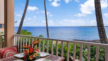 Condo, Multiple Beds, Lanai, Ocean View (Sea Village 3112) | Outdoor dining