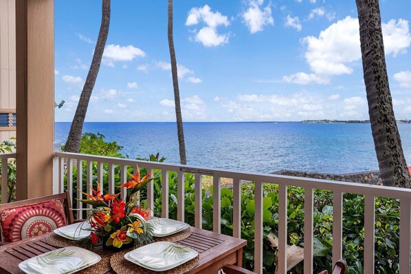 Condo, Multiple Beds, Lanai, Ocean View (Sea Village 3112) | Outdoor dining