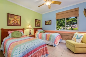 Appart'hôtel, plusieurs lits, véranda, vue montagne (Golf Villas at Mauna Lani A2) | 2 chambres, décoration personnalisée, ameublement personnalisé