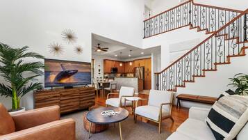 House, Multiple Beds, Kitchen, Golf View (Mauna Lani Fairways 801) | Living area