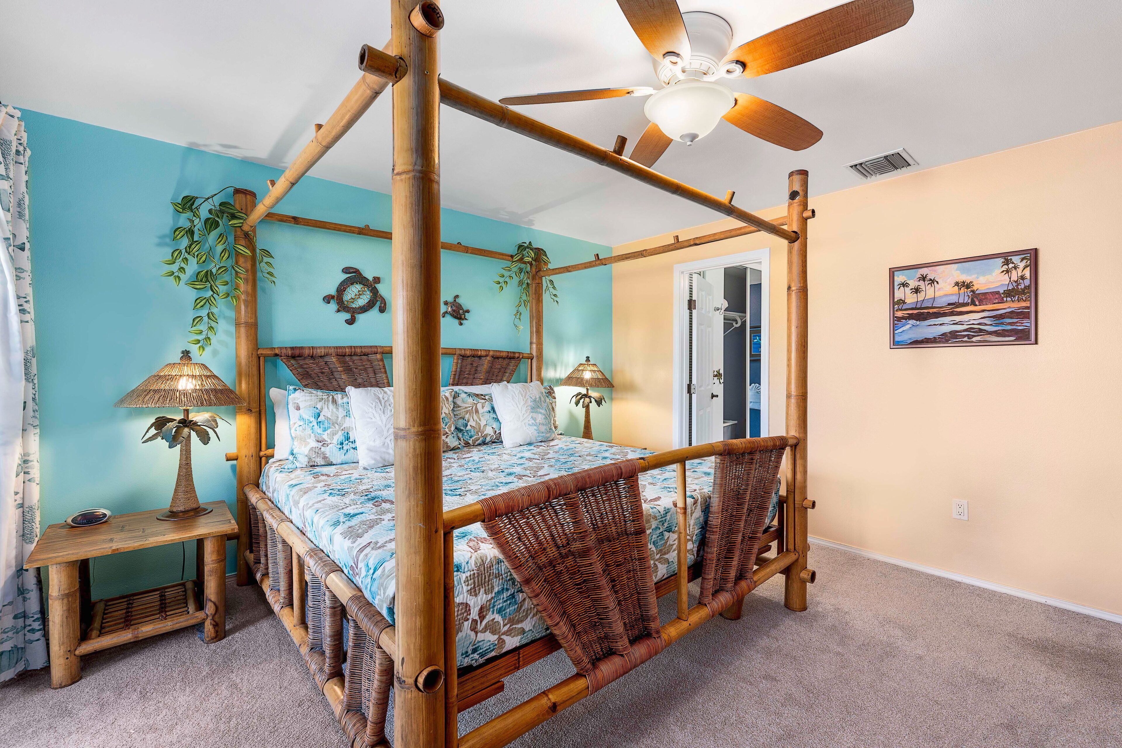 Stadtwohnung, Mehrere Betten, Veranda, Blick auf den Golfplatz (Waikoloa Colony Villas 303) | 2 Schlafzimmer, individuell dekoriert, individuell eingerichtet