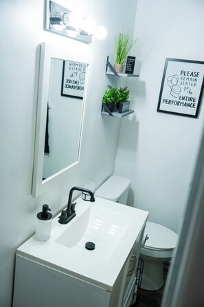 Towels, soap, toilet paper
