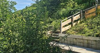 Rheinblick Schlösschen- Harry: Ferienwohnung an der größsten Rheinschleife.