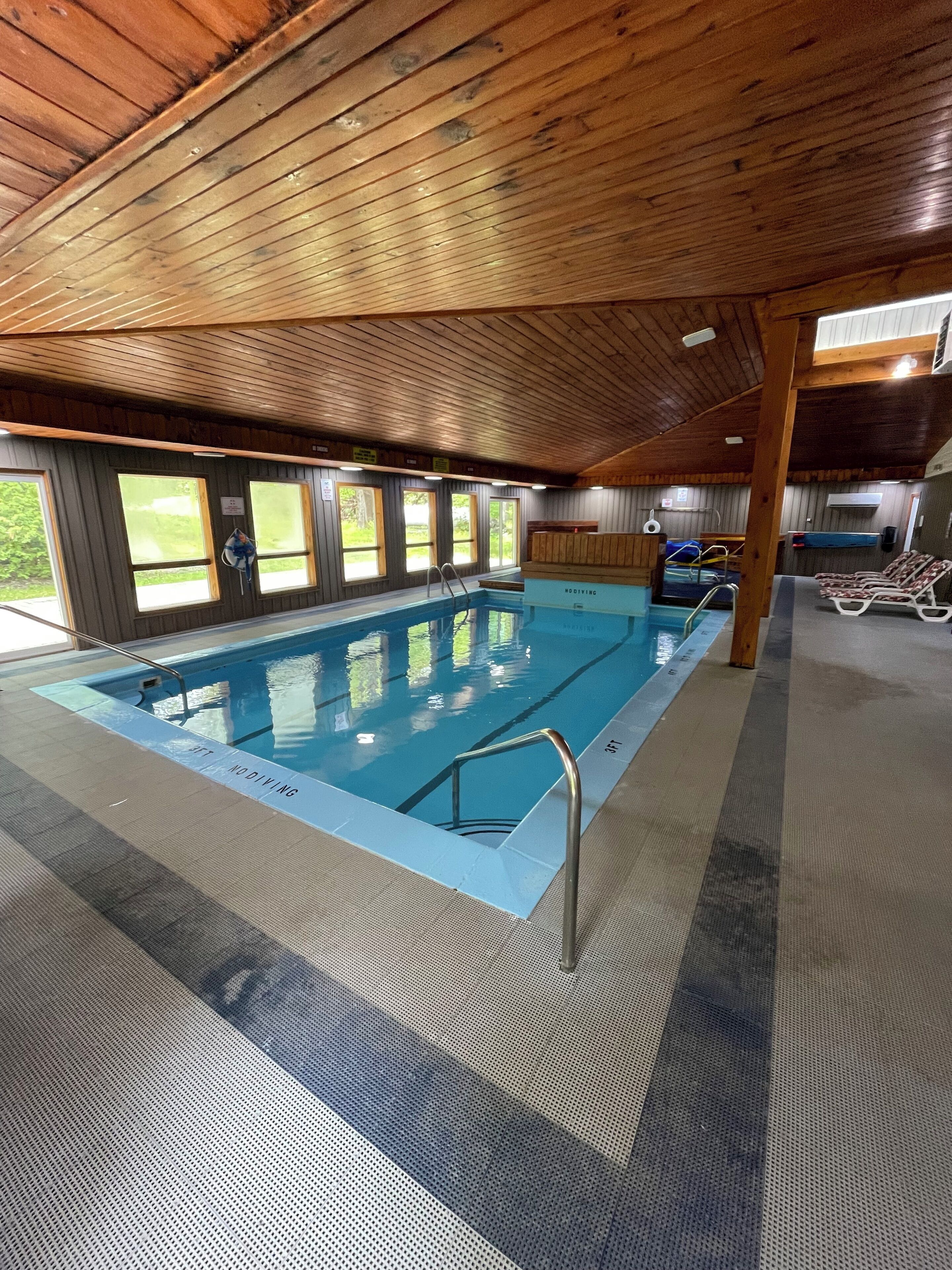 Indoor pool, outdoor pool