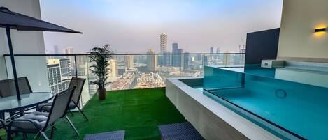 Indoor pool, outdoor pool