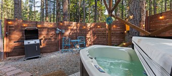 Bluebell: Private nook among the pines near Mt Rainier