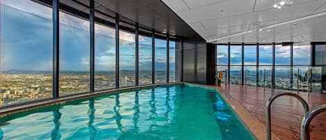 Indoor pool, a heated pool