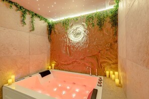 Baignoire à jets, serviettes fournies