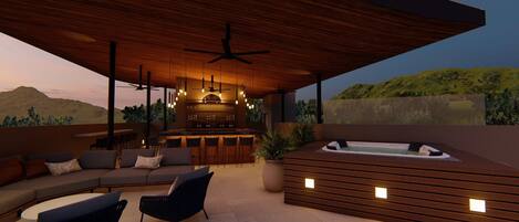 Tay vịn trên cầu thang