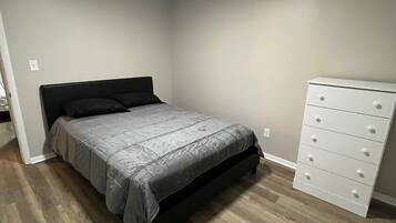 2 bedrooms, in-room safe, iron/ironing board, WiFi