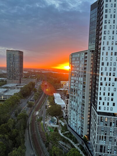 Spectacular views of this amazing Olympic Park apartment (entire place)
